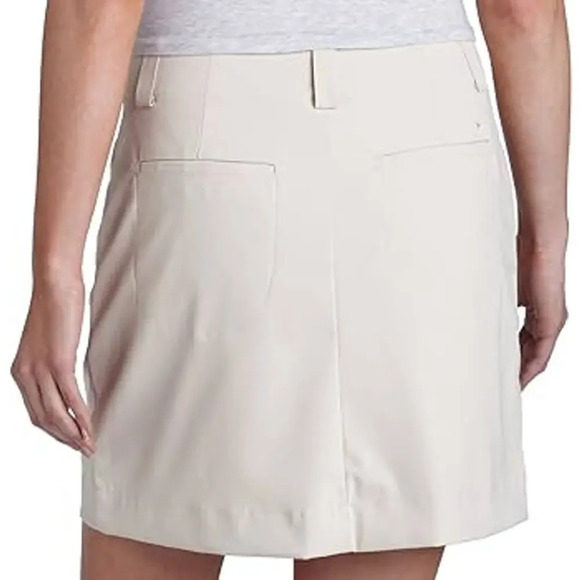 Nike Golf FITDRY Women's‎ 10 Tech Beige Button Golf Skort - Picture 2 of 7